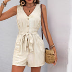 JAMILA™ – Lightweight Sleeveless Curvy Fit Tank Romper