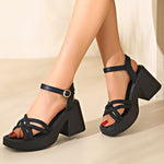 FELISHA™ – Chic Cross Strap Platform Comfort Sandals