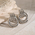 Lustrous Layered Hoop Earrings