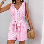 JAMILA™ – Lightweight Sleeveless Curvy Fit Tank Romper