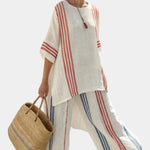 Anzaleira | Elegant Striped Set