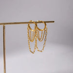 Gleaming Chain Hoop Earrings