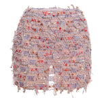 MARIA™ – Chic Fringe Detail High-Waist Mini Skirt