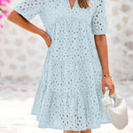 RICA™ - Chic Lace Ruffle Summer Dress