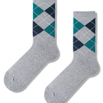 5 Pack Men's Textured Retro Calf Sock