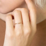 Precious Gemstone Stacker Ring