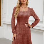 LYRA™ - Cozy Fall Babydoll Dress