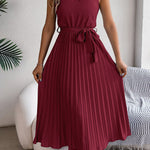CEDRINE™ – Graceful Pleated Midi Dress