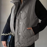 DARCY™ - Chic Lightweight Button-Up Puffer Vest