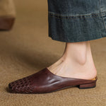 Viola Geniune Leather Mules