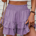 JAMET™ - Casual Ruffle Tiered Boho Skorts