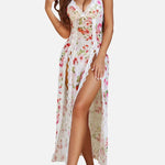 LUZY™ - Casual V-Neck Lingerie Maxi Nightdress
