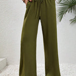 NIKU™ - Casual Wide Leg Drawstring Pants