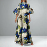 Sequoia | Elegant Watercolor Maxi Dress