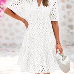 RICA™ - Chic Lace Ruffle Summer Dress
