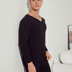 Fleece Lined Warm Men's Thermal Underwear Set