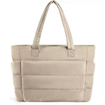 NADINE™ - Puffy Bubble Tote Bag for Women Quilted Laptop Shoulder Handbag