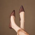 Arla Genuine Leather Flats