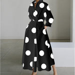 SOFER™ - Elegant Front Wrap Collared Maxi Dress