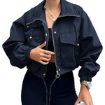 AGAPITA™ – Lightweight Zip-Up Cropped Jacket