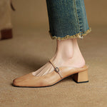 Meyra Leather Mules
