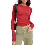 JIHYO™ - Casual Long Sleeve Round Neck Top