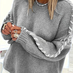 KALIYAH™ - Casual Round Neck Long Sleeve Sweater