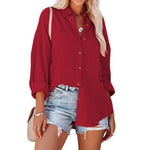 MADELYN | Casual Button Down Long Sleeve Blouse