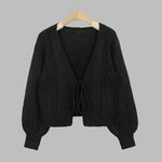 YERIEL™ - Cozy Vintage Chunky Tie-Front Long Sleeve