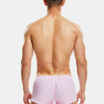Plaid 100% Cotton Men's Soft Trunks
