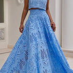 Daffodil | Women’s Flowy Eyelet Set Dress