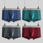 3 Pack Men's Solid Color Lightweight Comfortable Breathable Seamless Trunks