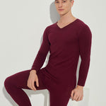 Fleece Lined Warm Men's Thermal Underwear Set