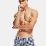 Plaid 100% Cotton Men's Soft Trunks