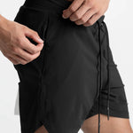 Men's Drawstring Workout Running Shorts