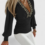 Loravine | Elegant V-Neck Top