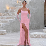 Rosalie | Open-Back Slip Maxi Dress