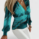 Loravine | Elegant V-Neck Top