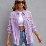 EUGENIA™ – Relaxed Drop Shoulder Collared Jacket