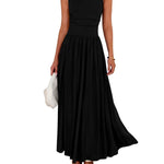 EMMIE™- Chic Sleeveless Ruched High-Waisted Maxi Dress