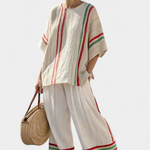 Payton | Comfortable Boho Print Blouse & Loose-Fit Pants