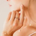 Precious Gemstone Stacker Ring