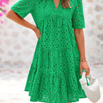 RICA™ - Chic Lace Ruffle Summer Dress