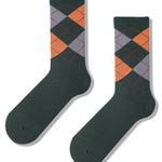 5 Pack Men's Textured Retro Calf Sock