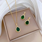 Royal Emerald Gold Set
