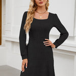 LYRA™ - Cozy Fall Babydoll Dress