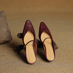 Wilhelmina | Genuine Leather Mules