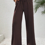 NIKU™ - Casual Wide Leg Drawstring Pants