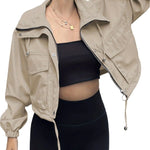 AGAPITA™ – Lightweight Zip-Up Cropped Jacket