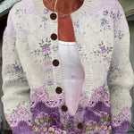 Ashley| Vintage Floral Cardigan Sweater